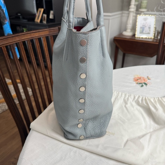 Hammitt Oliver Medium- Dust Blue/brushed silver rivets - Leather Shoulder Bag - Picture 3 of 13